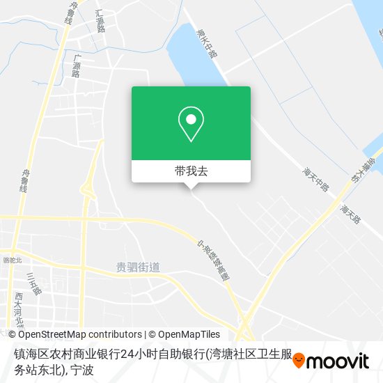 镇海区农村商业银行24小时自助银行(湾塘社区卫生服务站东北)地图