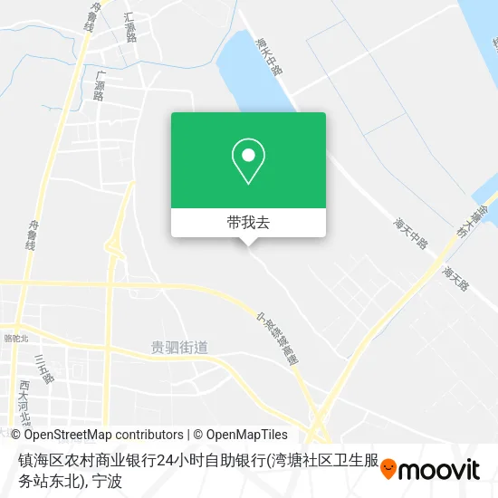 镇海区农村商业银行24小时自助银行(湾塘社区卫生服务站东北)地图