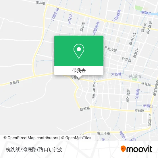杭沈线/湾底路(路口)地图