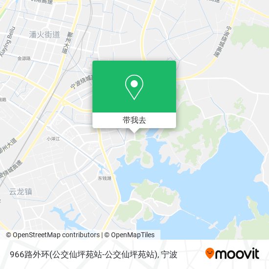 966路外环(公交仙坪苑站-公交仙坪苑站)地图