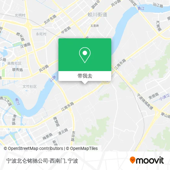 宁波北仑铭驰公司-西南门地图