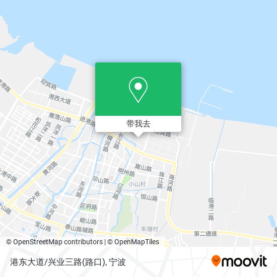 港东大道/兴业三路(路口)地图
