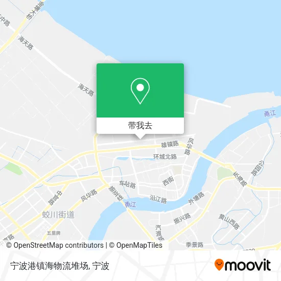 宁波港镇海物流堆场地图