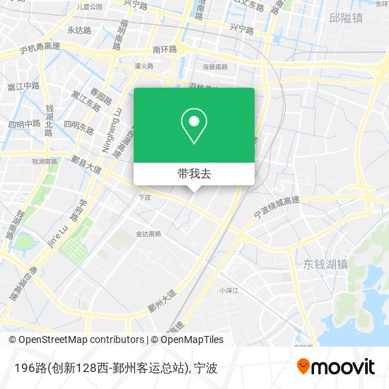 196路(创新128西-鄞州客运总站)地图