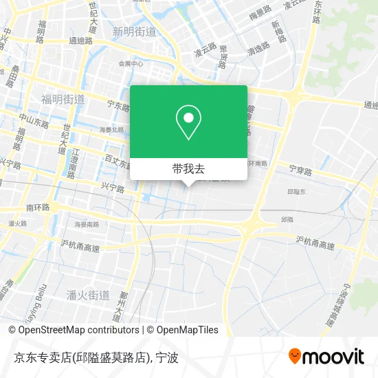 京东专卖店(邱隘盛莫路店)地图