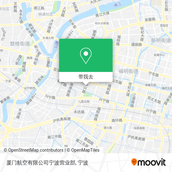 厦门航空有限公司宁波营业部地图