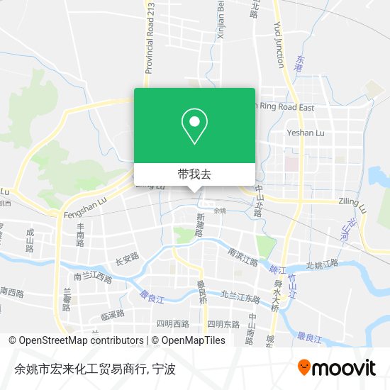余姚市宏来化工贸易商行地图