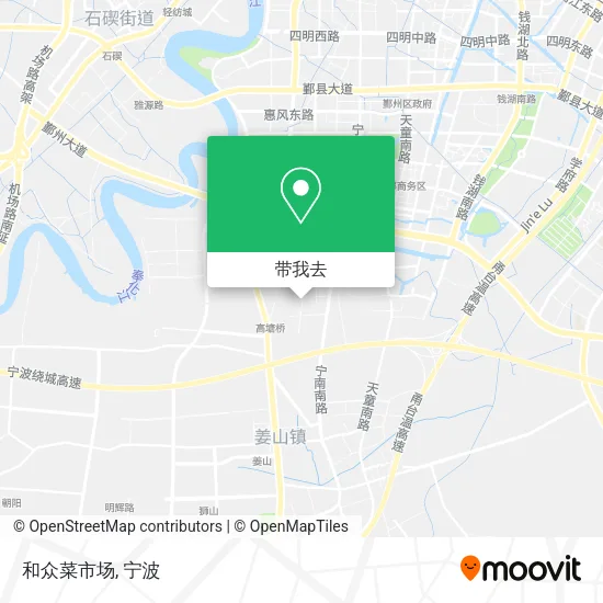 和众菜市场地图