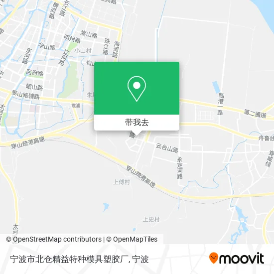 宁波市北仓精益特种模具塑胶厂地图