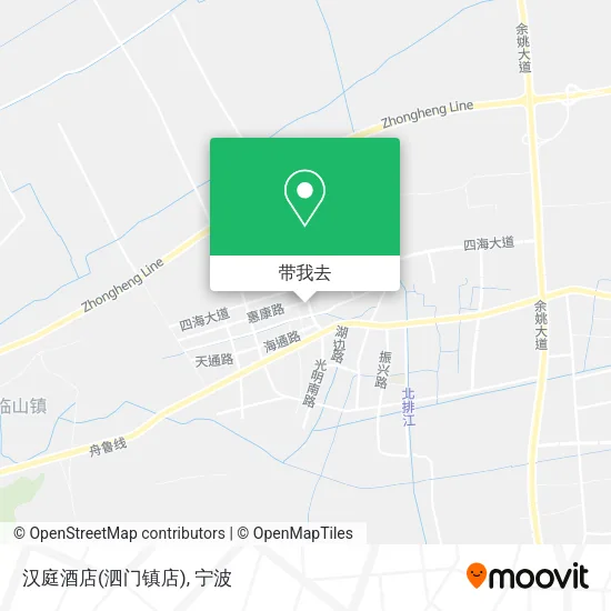汉庭酒店(泗门镇店)地图