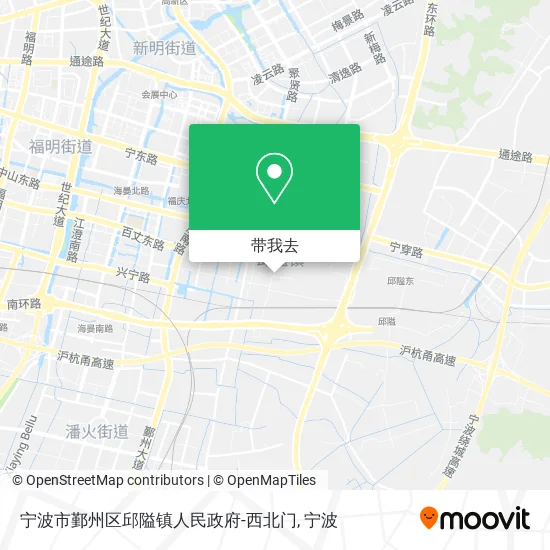 宁波市鄞州区邱隘镇人民政府-西北门地图