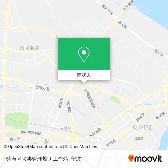 镇海区犬类管理蛟川工作站地图