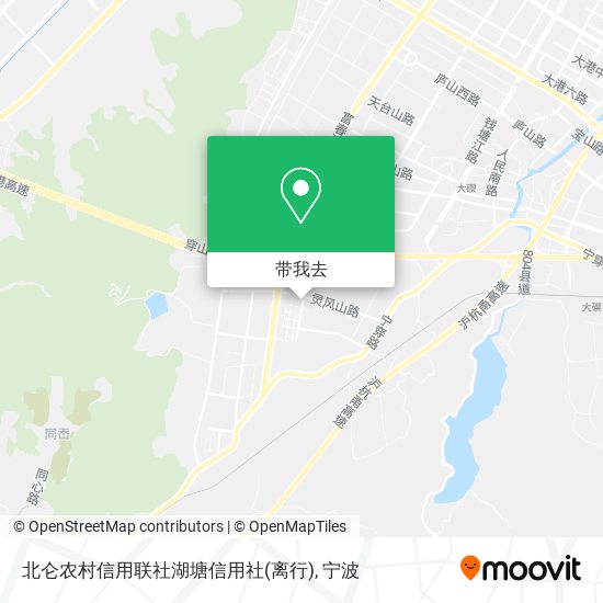 北仑农村信用联社湖塘信用社(离行)地图