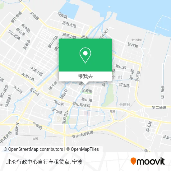 北仑行政中心自行车租赁点地图