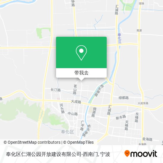 奉化区仁湖公园开放建设有限公司-西南门地图