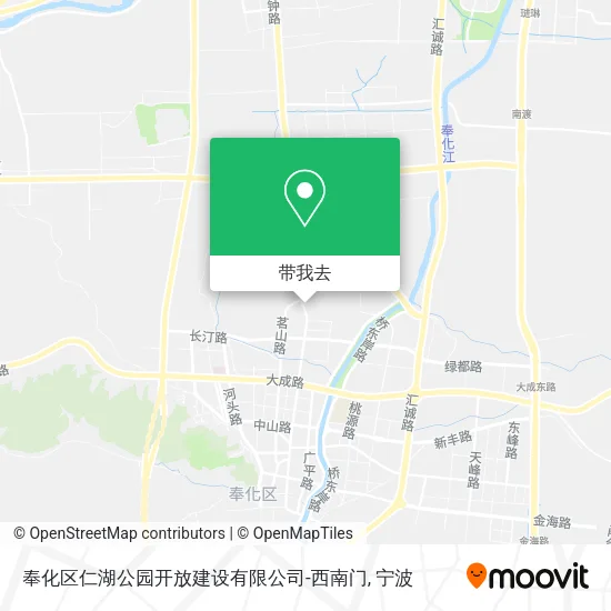 奉化区仁湖公园开放建设有限公司-西南门地图