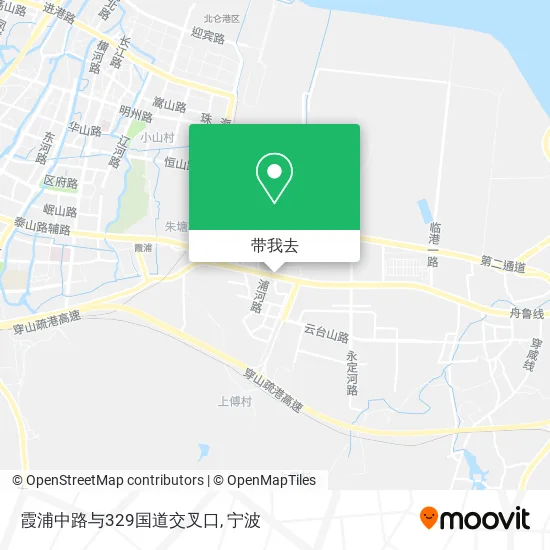 霞浦中路与329国道交叉口地图