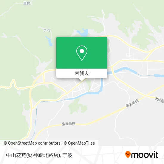 中山花苑(财神殿北路店)地图