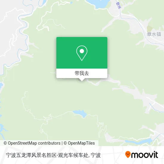 宁波五龙潭风景名胜区-观光车候车处地图