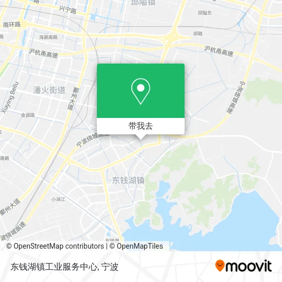 东钱湖镇工业服务中心地图