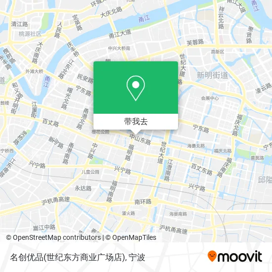 名创优品(世纪东方商业广场店)地图