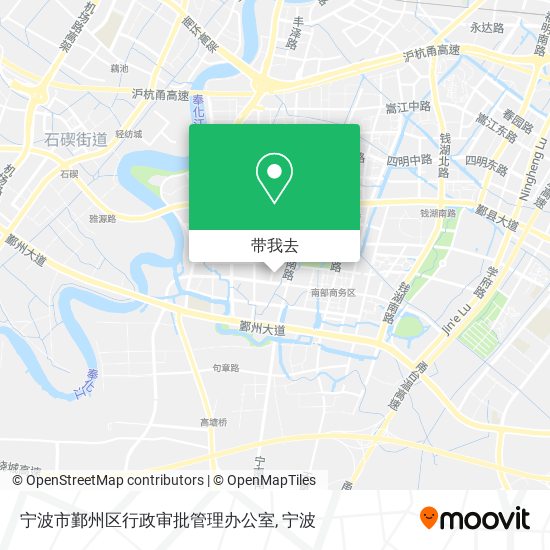 宁波市鄞州区行政审批管理办公室地图