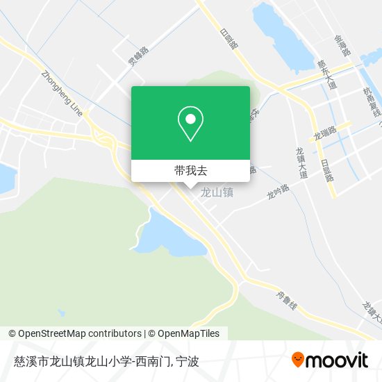 慈溪市龙山镇龙山小学-西南门地图