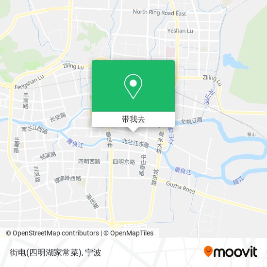 街电(四明湖家常菜)地图