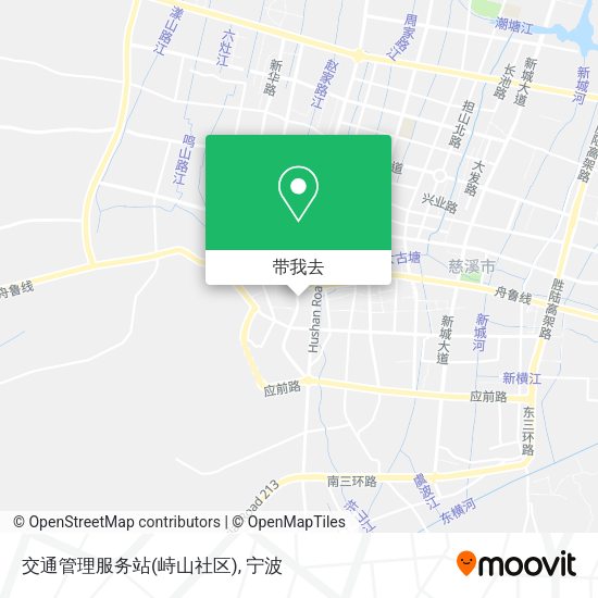 交通管理服务站(峙山社区)地图