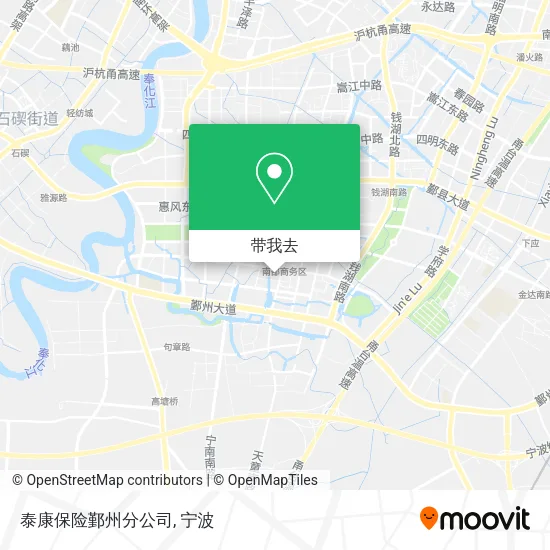 泰康保险鄞州分公司地图
