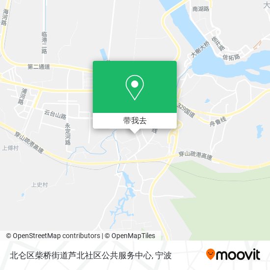 北仑区柴桥街道芦北社区公共服务中心地图