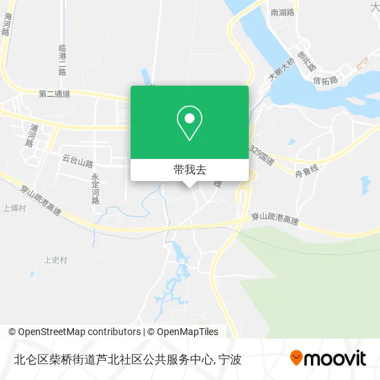 北仑区柴桥街道芦北社区公共服务中心地图