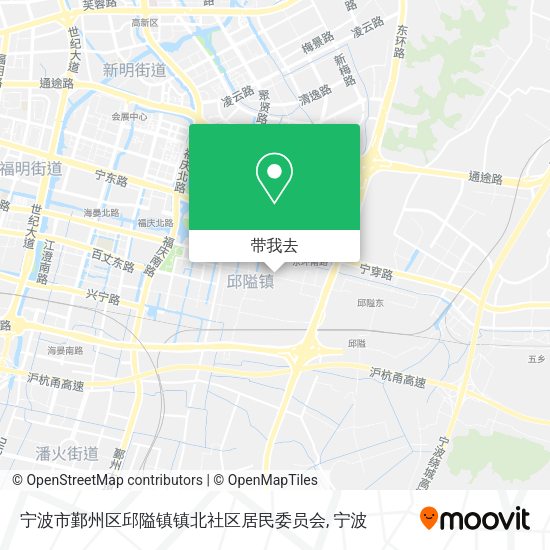 宁波市鄞州区邱隘镇镇北社区居民委员会地图