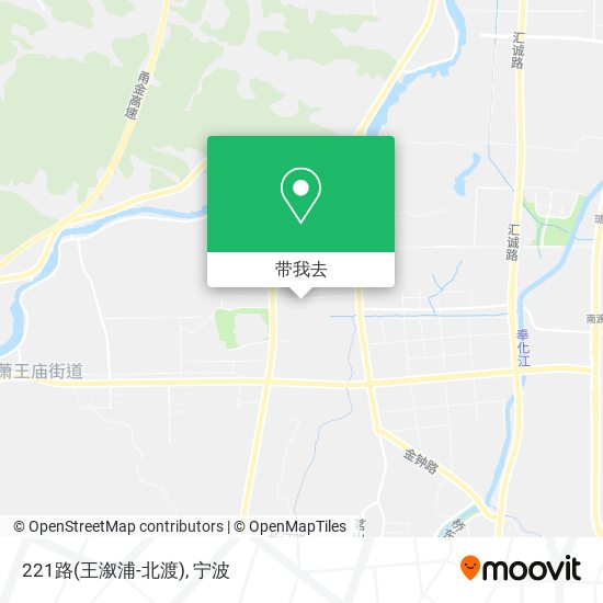221路(王溆浦-北渡)地图