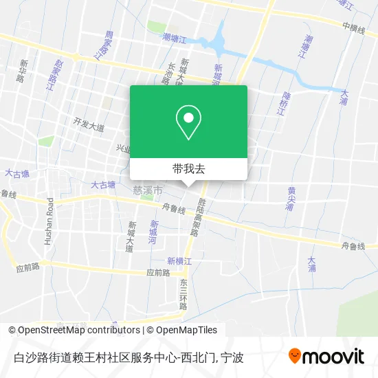 白沙路街道赖王村社区服务中心-西北门地图