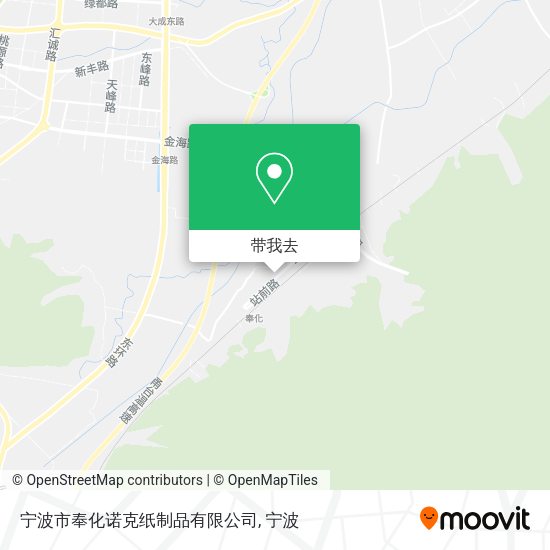 宁波市奉化诺克纸制品有限公司地图