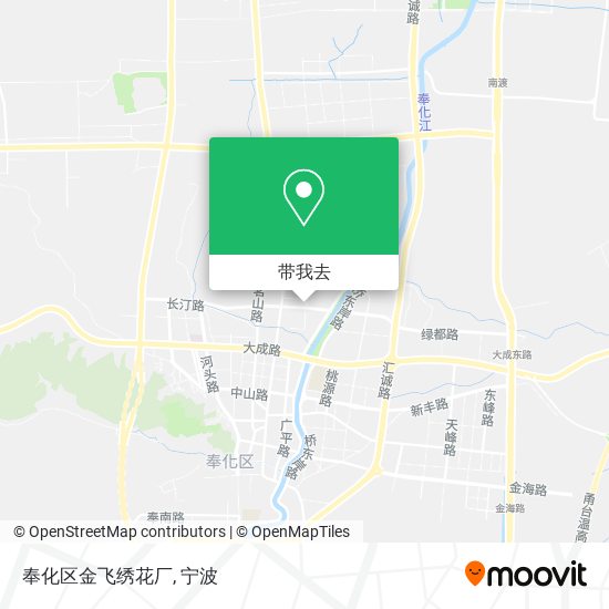 奉化区金飞绣花厂地图