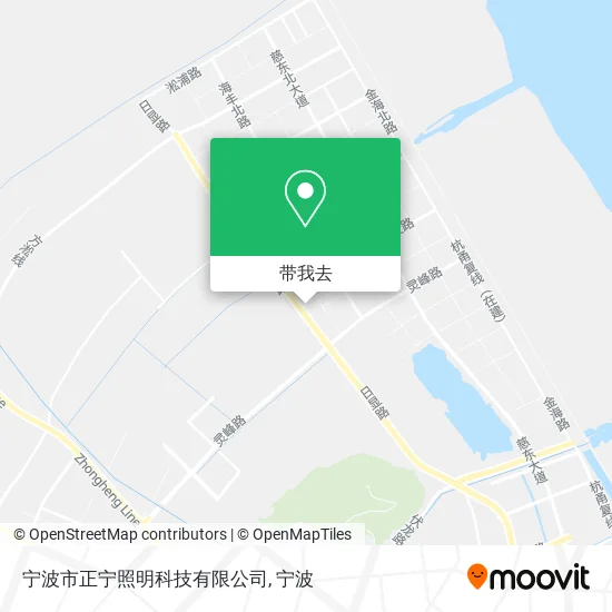 宁波市正宁照明科技有限公司地图