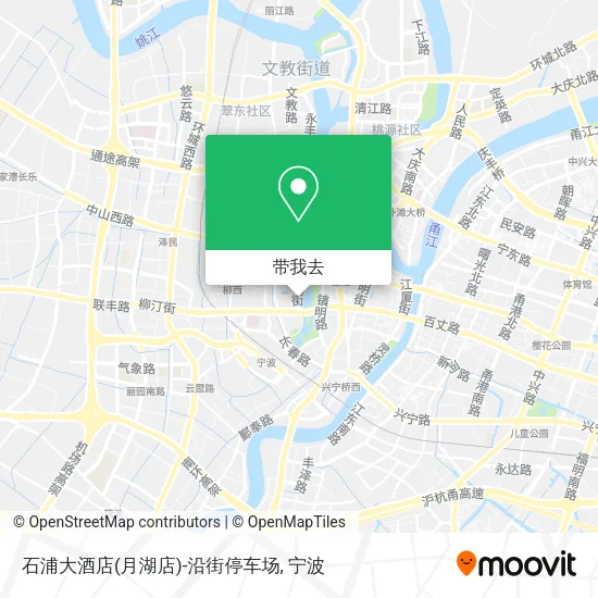 石浦大酒店(月湖店)-沿街停车场地图