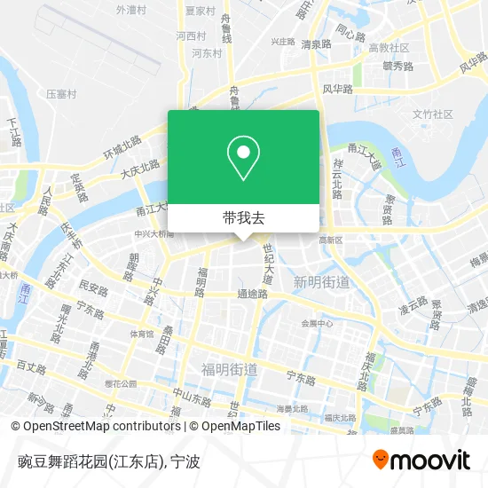 豌豆舞蹈花园(江东店)地图