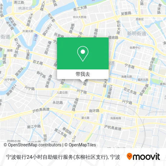 宁波银行24小时自助银行服务(东柳社区支行)地图