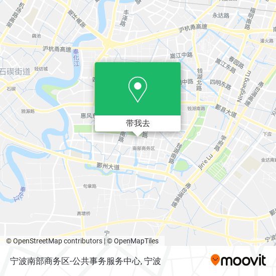 宁波南部商务区-公共事务服务中心地图