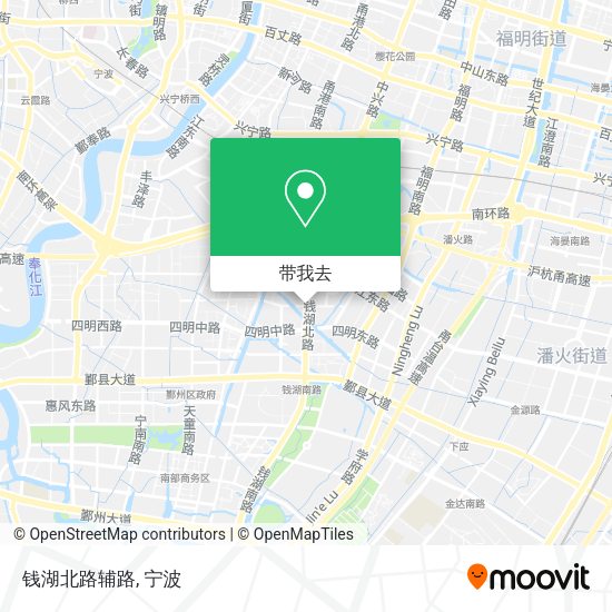 钱湖北路辅路地图