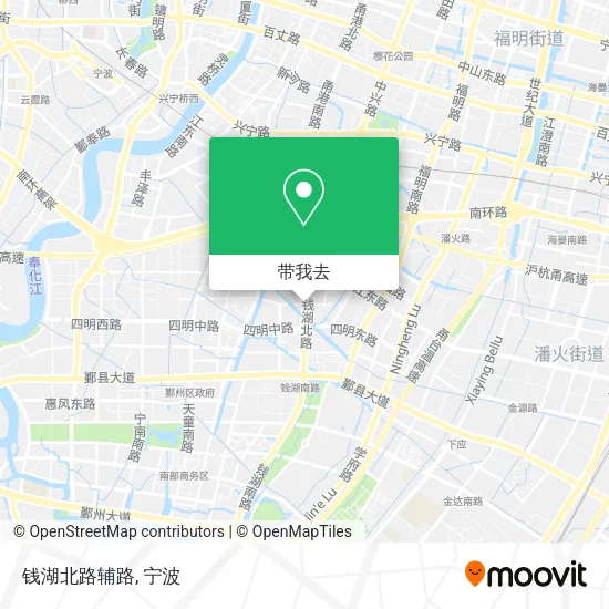 钱湖北路辅路地图
