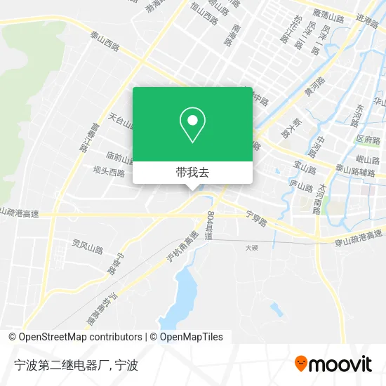 宁波第二继电器厂地图