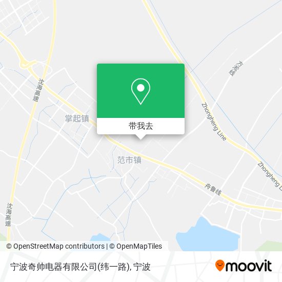 宁波奇帅电器有限公司(纬一路)地图