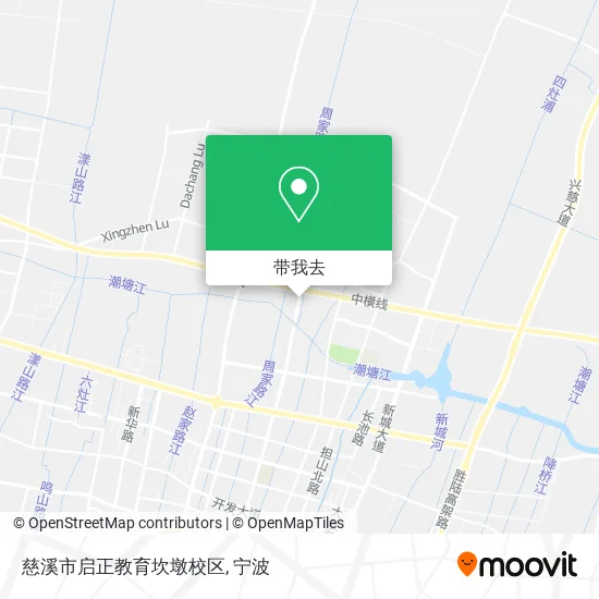 慈溪市启正教育坎墩校区地图