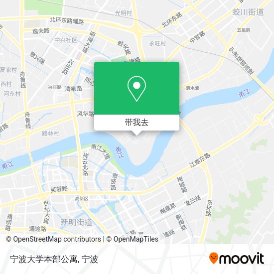 宁波大学本部公寓地图