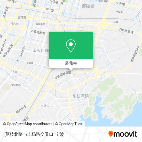 莫枝北路与上杨路交叉口地图