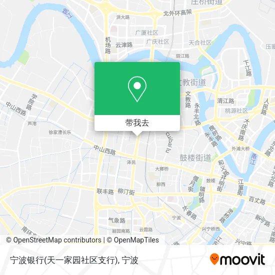 宁波银行(天一家园社区支行)地图